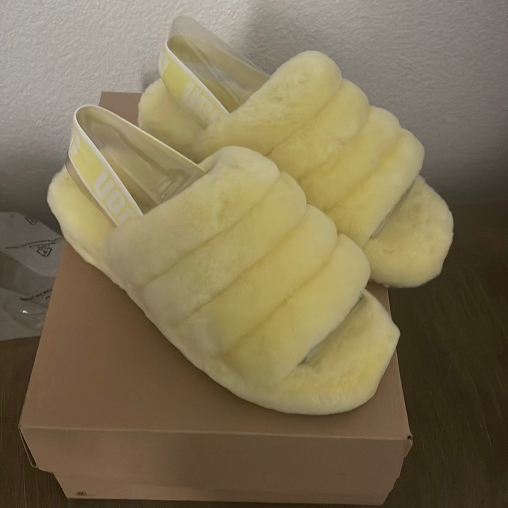 Brand New Neon Uggs Slippers